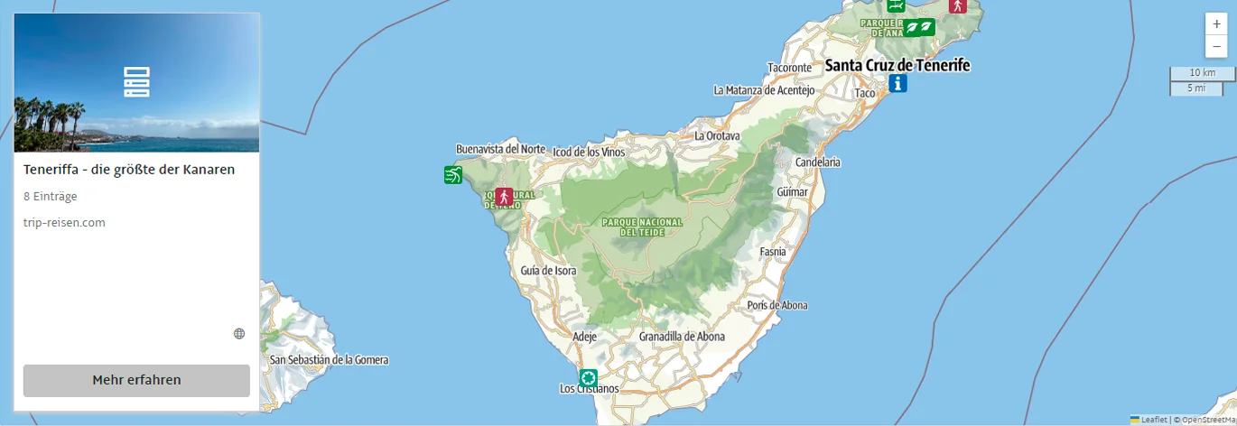 Teneriffa - alle Infos auf Trip Teneriffa  - alles auf einer Karte